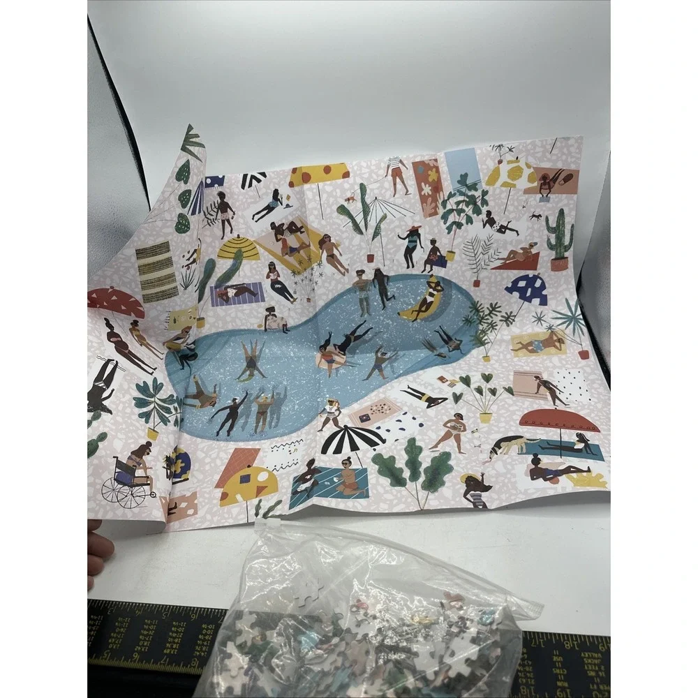 Pool Party Puzzle Carolyn Suzuki Goods 50cm‎ X 70cm Used 2021 Out Of Production